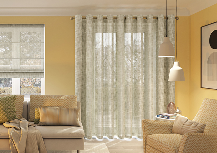 Siena Voile, Khaki Brown - Made to Measure Curtains - Image 7